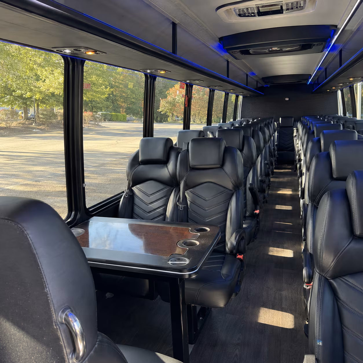 greenville corporate event transportation onboard seating