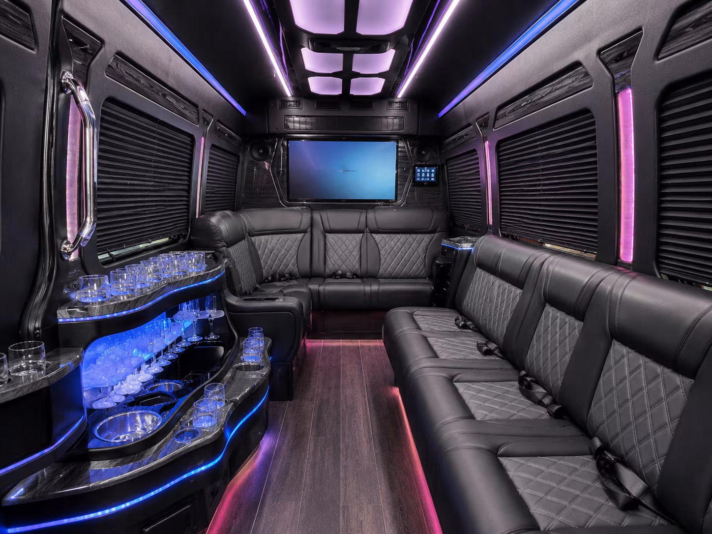 greenville wedding transportation onboard seating